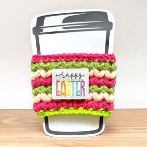 Drink Coffee Sleeve Cozy Koozie Easter